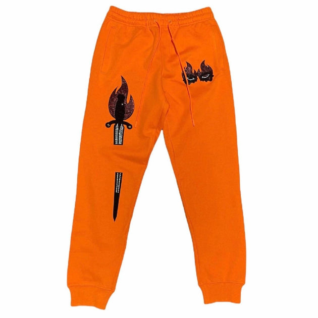 ROKU STUDIO No Hard Feelings Sweatpants Orange Small 2