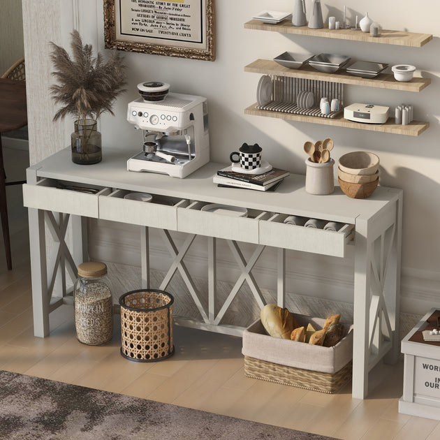 Streamdale 60in Acacia Console Table Brown 5