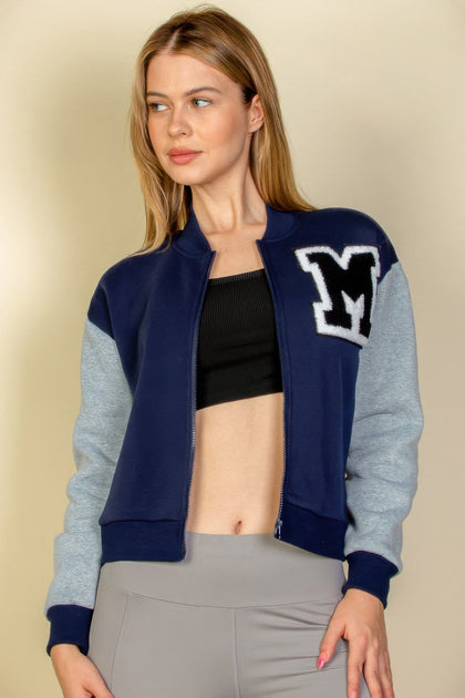 TRUEDAMES Varsity Jacket Pink Small 4