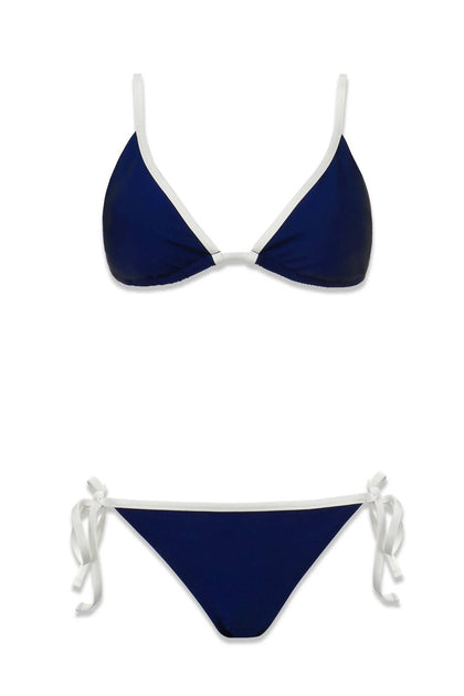 Helen Jon Damen String Bikinihose Blau Groß 3