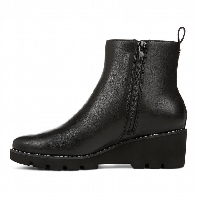 Vionic Aria Wedge Ankle Boot Black US 9.5 3