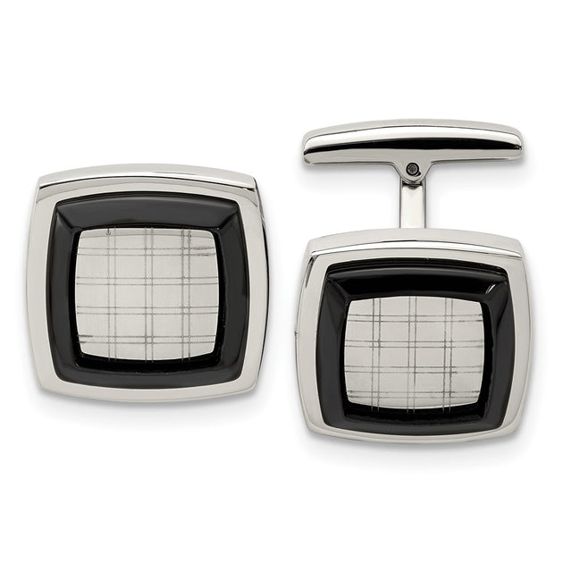 Diamond2Deal Cufflinks Black 2