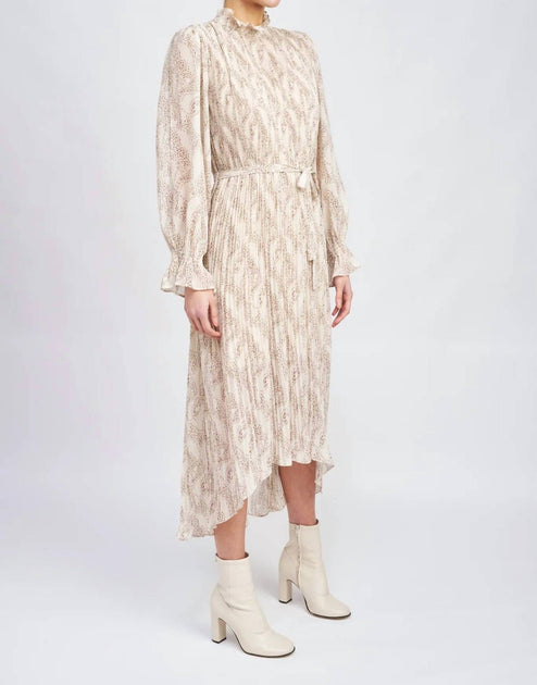 En Saison Ever Robe Plissée Beige Medium 4