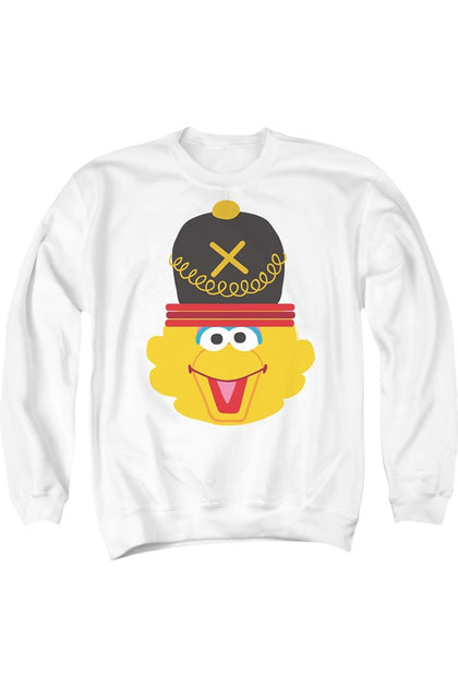 Sweatshirt à col rond Gildan Sesame Street Casse-noisette Big Bird Blanc XL 2