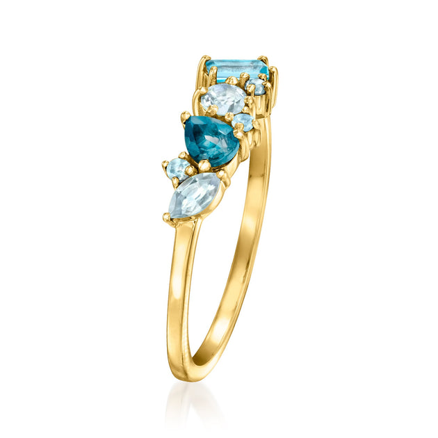 Ross-Simons RS Pure Blue Topaz Ring US 8 4