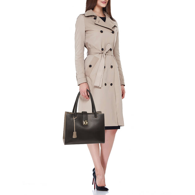 Salvatore Ferragamo Marlene Tote Brown 3