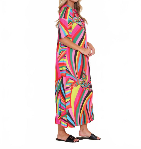 Alden Adair Delaney Dress Multi Large 5