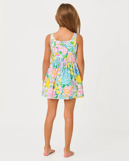 Lilly Pulitzer Mädchen Bellefleur Kleid Multi US 7 3
