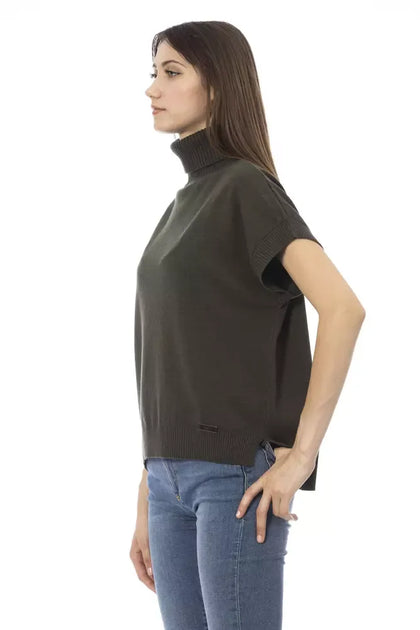 Baldinini Trend Wollpullover Grün M 3