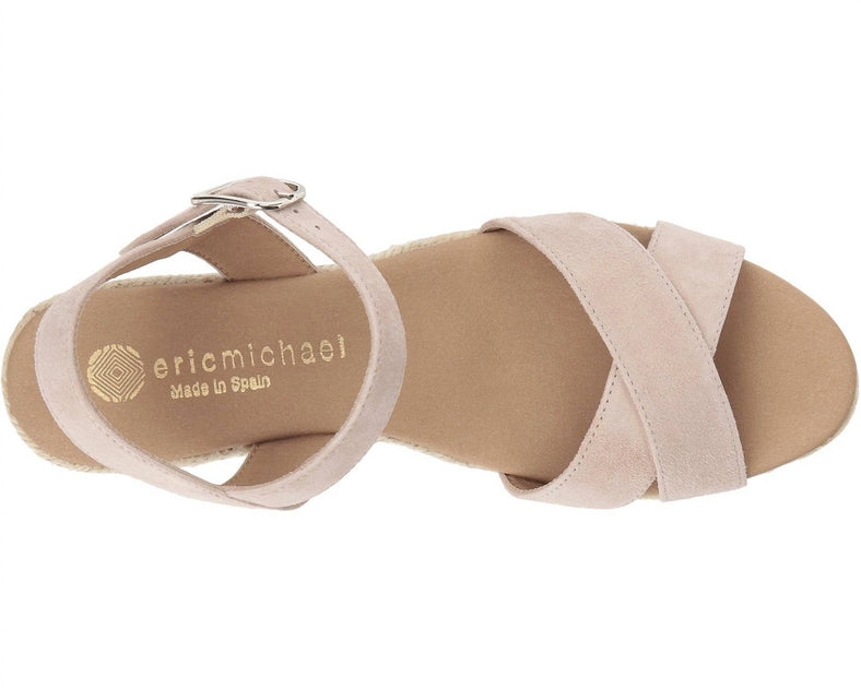 Eric Michael Ashley Espadrille Wedge Sandal Beige EU 39 4