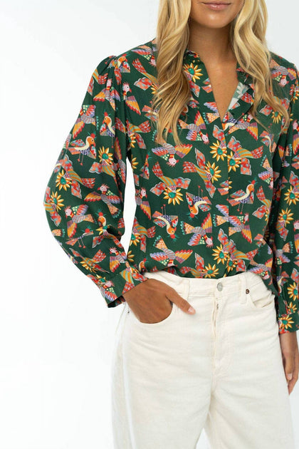 Briton Court Christy Bluse Grün Medium 4