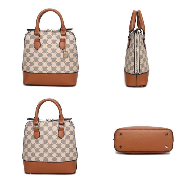 MKF Collection Marjorie Satchel White Medium 4