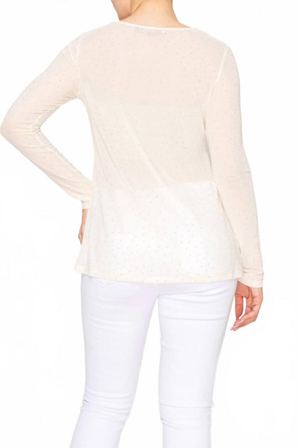 Origami Oh My Mesh Top Beige Medium 3