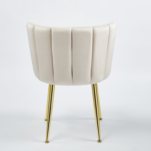 GOODSILO Velvet Dining Chair Gold 2