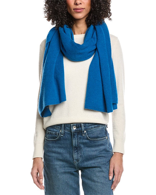 Amicale Cashmere Travel Wrap Blue One Size 3