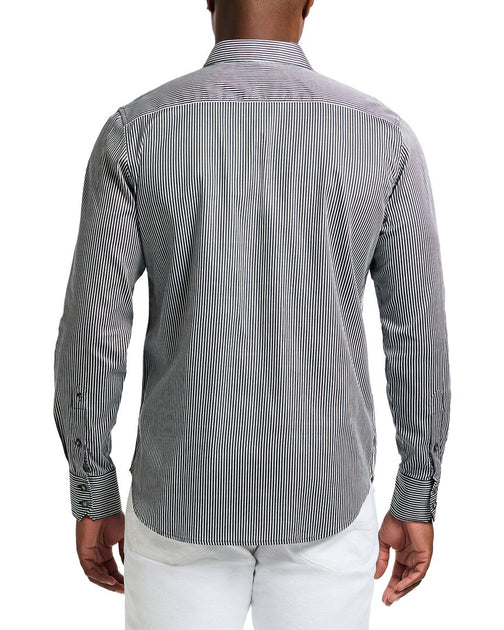 Robert Graham Perspective Gewebtes Hemd Grau Large 3