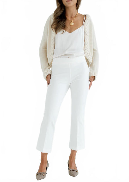 Avenue Montaigne Leo Stretch Pant White US 2 2