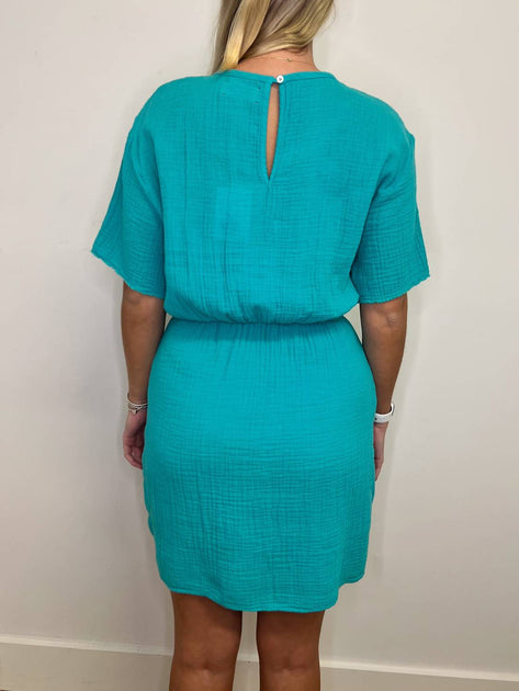 XIRENA Emma Dress Blue Small 4