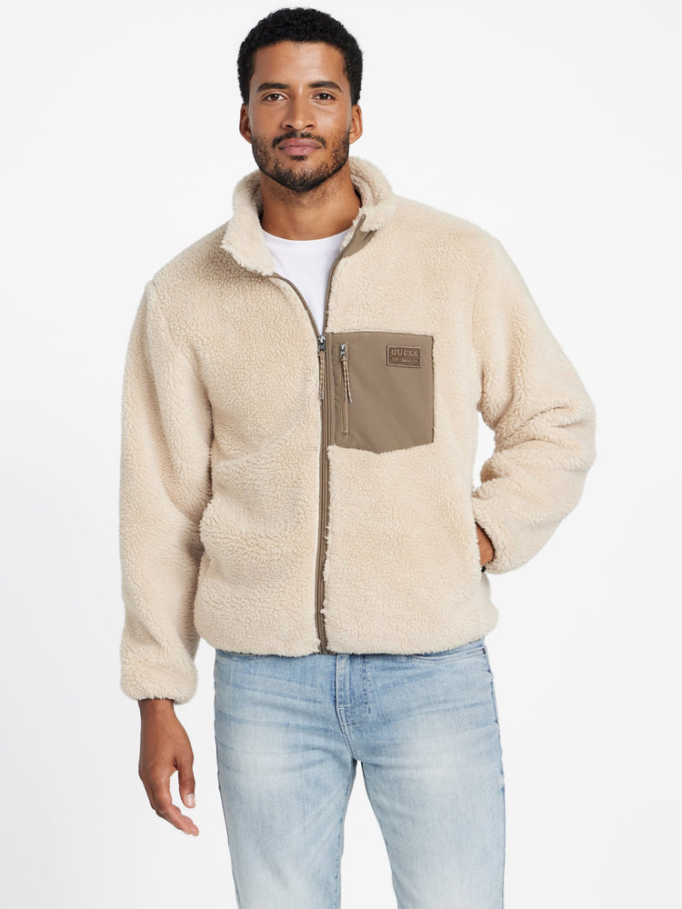 Guess Factory Ron Sherpa Jacket | ShopSimon