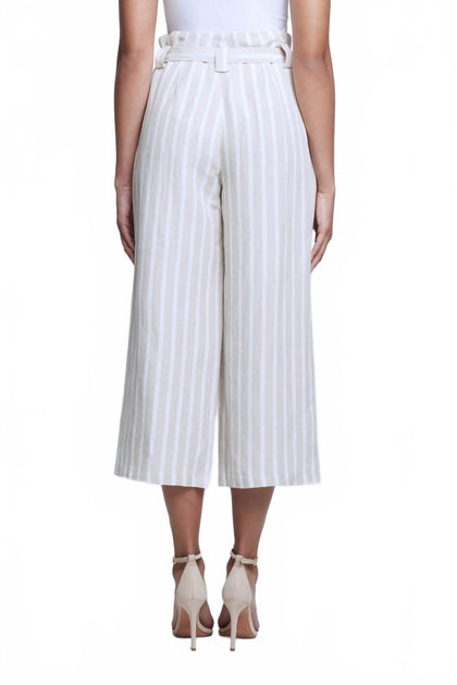 L'Agence Samira Paperbag Pant Bisque/Ivory US 4 4