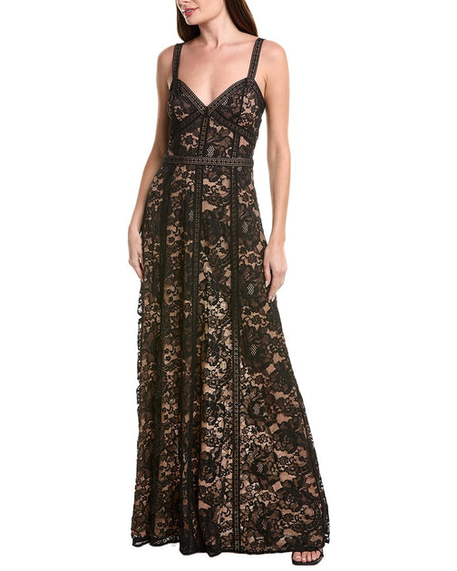 avignon lace maxi dress L'AGENCE L'AGENCE Avignon Lace Maxi Dress