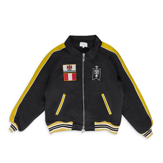 Rhude Le Soleil Satin Bomber Black XLarge 2