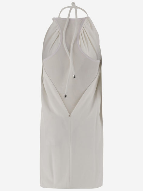 【送料&関税込】SportMax Long Viscose Mini Dress Sportmax Long Viscose Mini Dress | ShopSimon