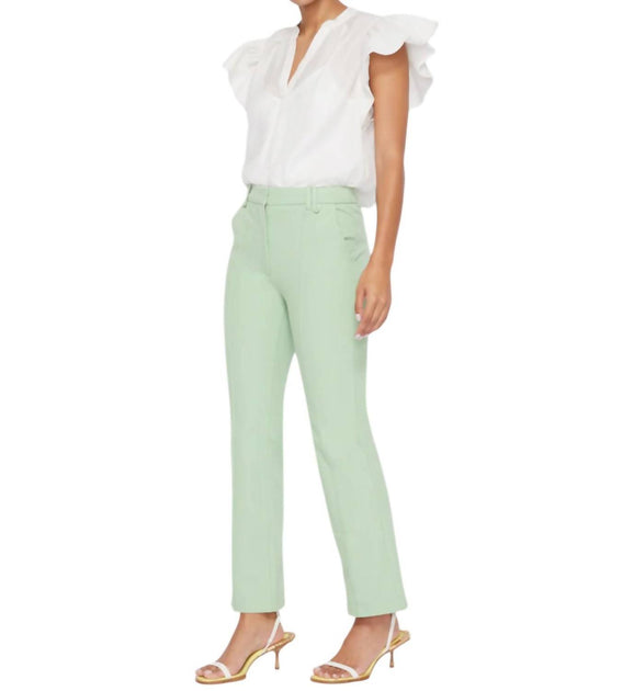 Jonathan Simkhai Tianna Cropped Pants Blue US 2 3