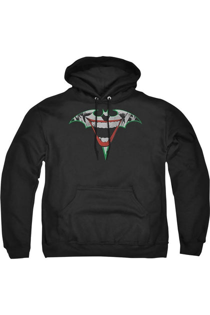 Gildan Batman Joker Bat Logo Hoodie Black Medium 2