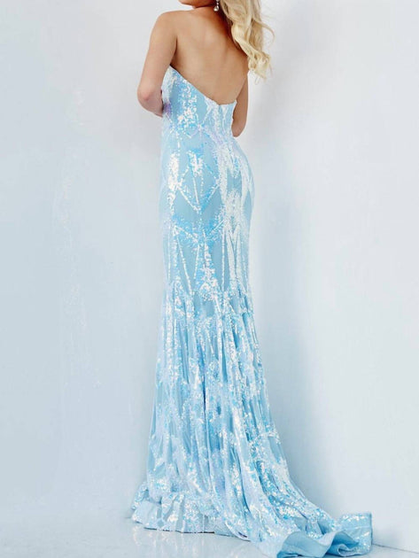 Jovani Formal Mermaid Gown Blue US 8 3