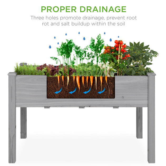 Best Choice Products Raised Garden Bed Brown 4