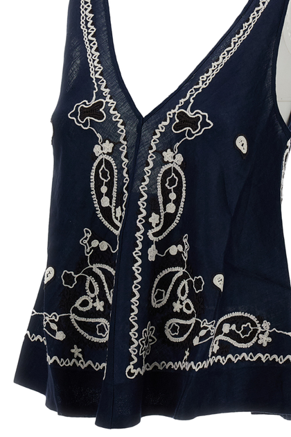 P.A.R.O.S.H. Linen Top Blue Small 4
