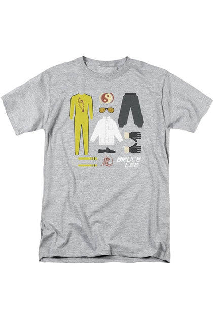 Gildan Bruce Lee Gift Set Short Sleeve Tee Grey 5XLarge 2