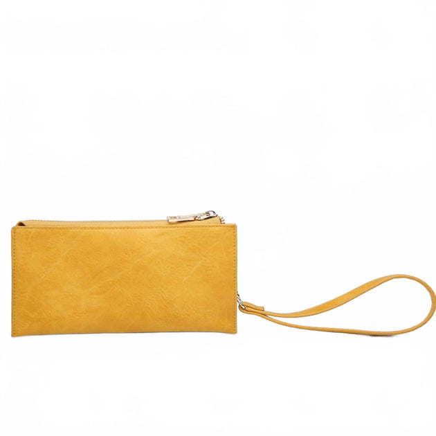Jen & Co. Kyla Wallet Wristlet Yellow One Size 3
