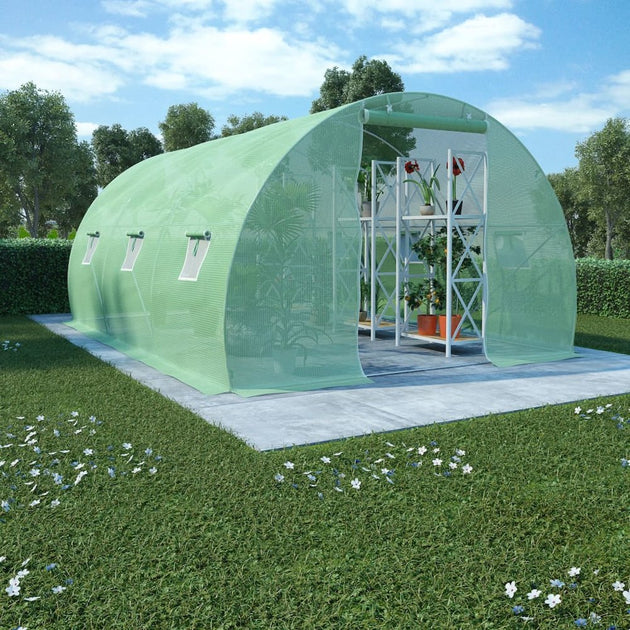 VidaXL Greenhouse 145.3 ft² Green 2