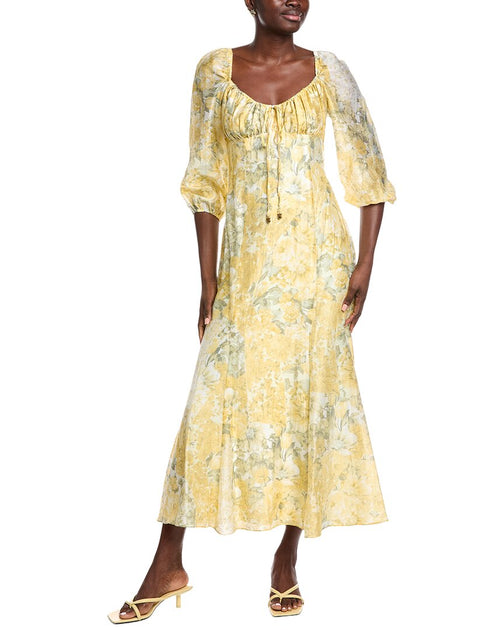 Taylor Printed Maxi Dress Yellow US 16 2