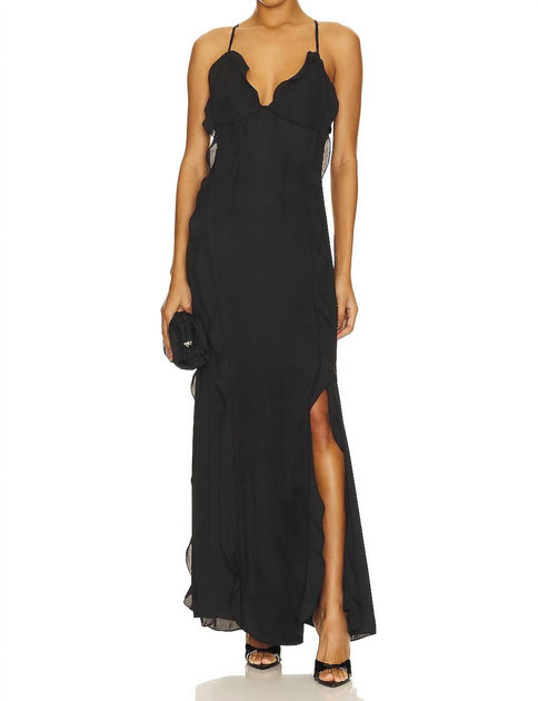 SIMKHAI Emily Maxikleid Schwarz US 4 2
