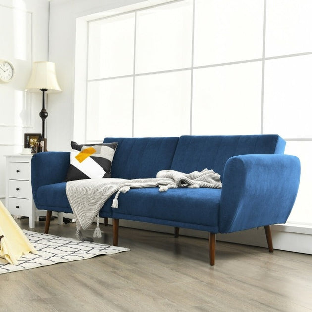 Hivvago Convertible Sofa Bed Blue 3
