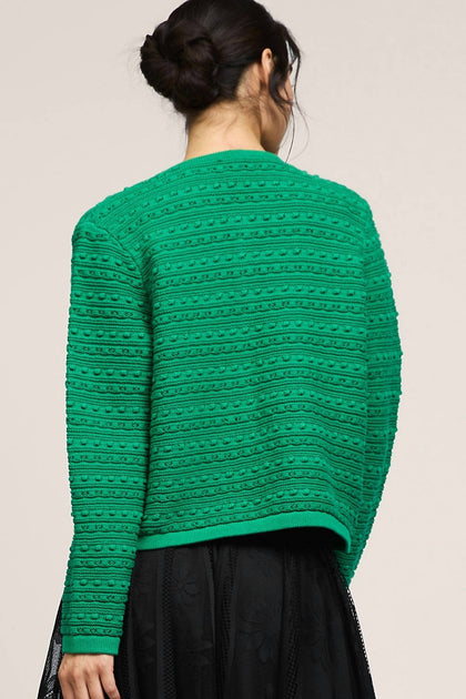 Nyland Rose Long Sleeve Cardigan Green Small 4