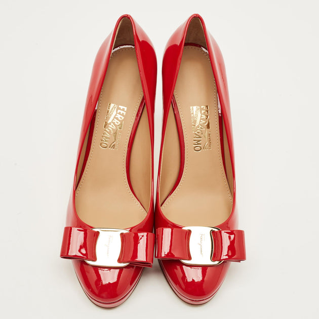Salvatore Ferragamo Osimo Pumps Red EU 38 4