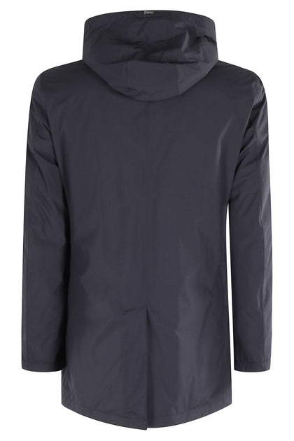 Herno Long-Sleeved Hooded Jacket Grey EU 56 3