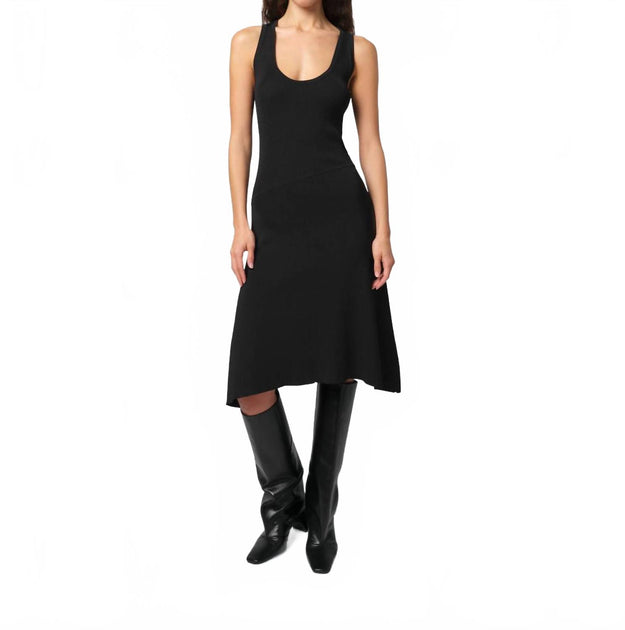 APPARIS Leo Midi Dress Black Small 2