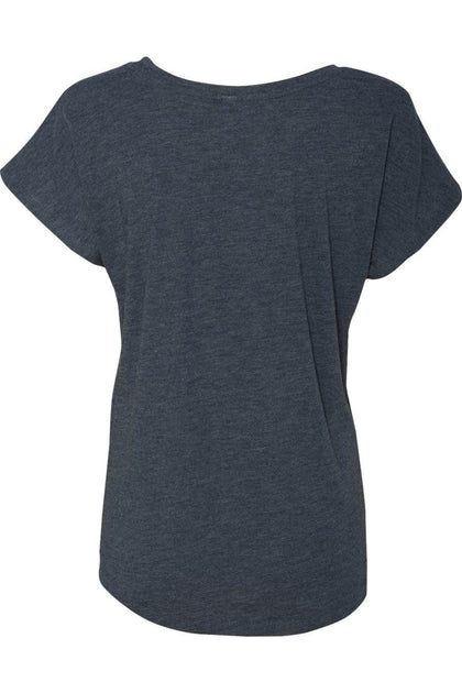 Next Level Womens Triblend Dolman T-Shirt Blue XLarge 3