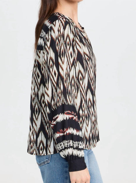 Velvet by Graham & Spencer Abrielle Bluse Multi Small 3