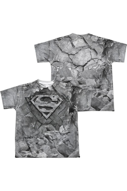 Gildan Superman Rock & Rumble Short Sleeve Crew Tee Grey Small 2