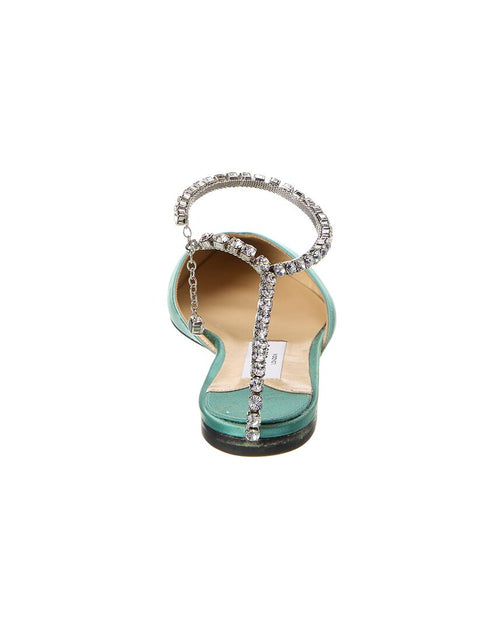 Jimmy Choo Saeda Flat Blue EU 36 4