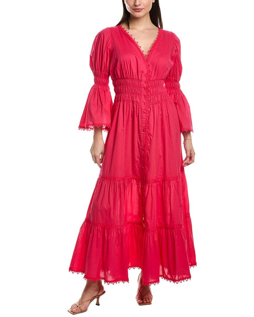 Charo Ruiz Ibiza Lipa Maxi Dress Pink Medium 2