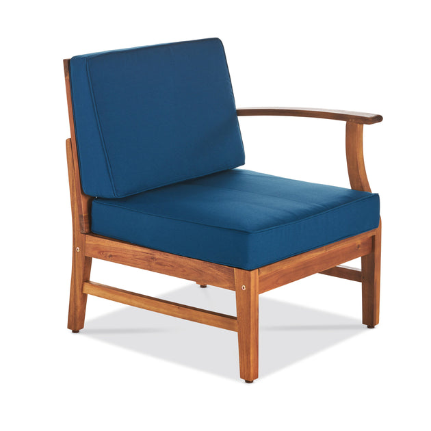 Streamdale Perla 3 Seater Sofa and Table Set Blue 4