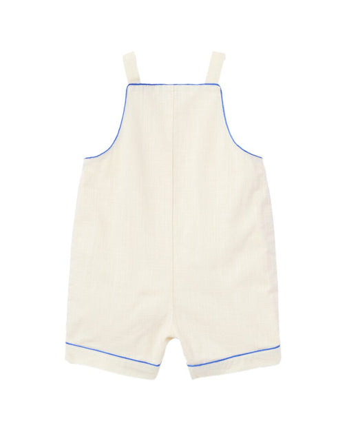 Janie and Jack Piped Pocket Overall Beige 0-3 Months 3