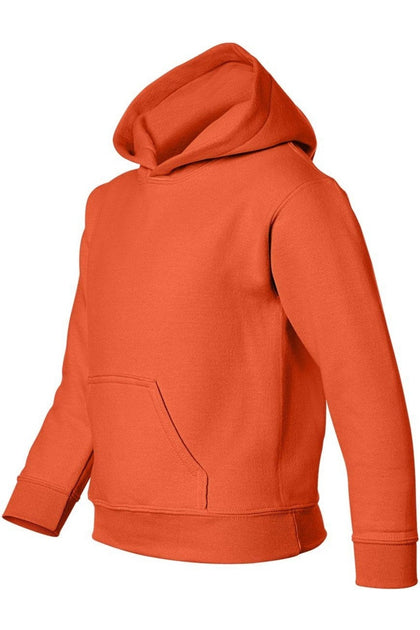 Gildan Heavy Blend Youth Hooded Sweatshirt Orange Large 4